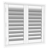 EasyAS 910 x 900mm White Adjustable Plantation Shutter