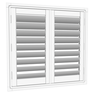 EasyAS 910 x 900mm White Adjustable Plantation Shutter