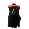 Stretto Mens Hi Vis Fingerless Gloves Black with Fluro Trim