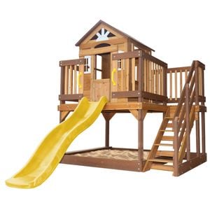 Lifespan Kids Silverton Cubby House with 1.8m Yellow Slide