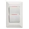 HPM COMO 2 Gang Vertical Switch
