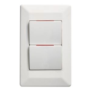 HPM COMO 2 Gang Vertical Switch