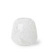 E Style 20cm Glass Elliot Plant/Flower Vase Tabletop Display Decor White