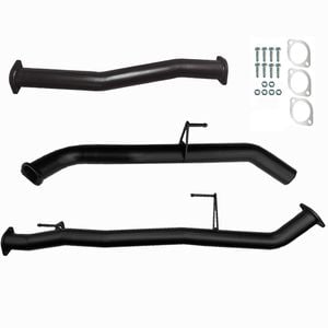 Ignite Exhausts Dpf Back For Nissan D23 Navara Np300 3" With Straight Pipe Only Black Aluminised Steel