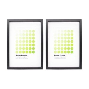 2PK Braz A3 Rome Image Photo Document Display Frame 29.7x42cm Black