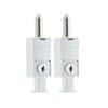 Secure Zone Mini Bolts - 2 Pack White