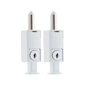 Secure Zone Mini Bolts - 2 Pack White