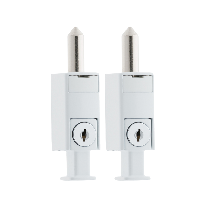 Secure Zone Mini Bolts - 2 Pack White