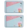 Tasty Non-Stick Cookie Sheet Tray Rectangle 38cm Light Blue 2 Pack