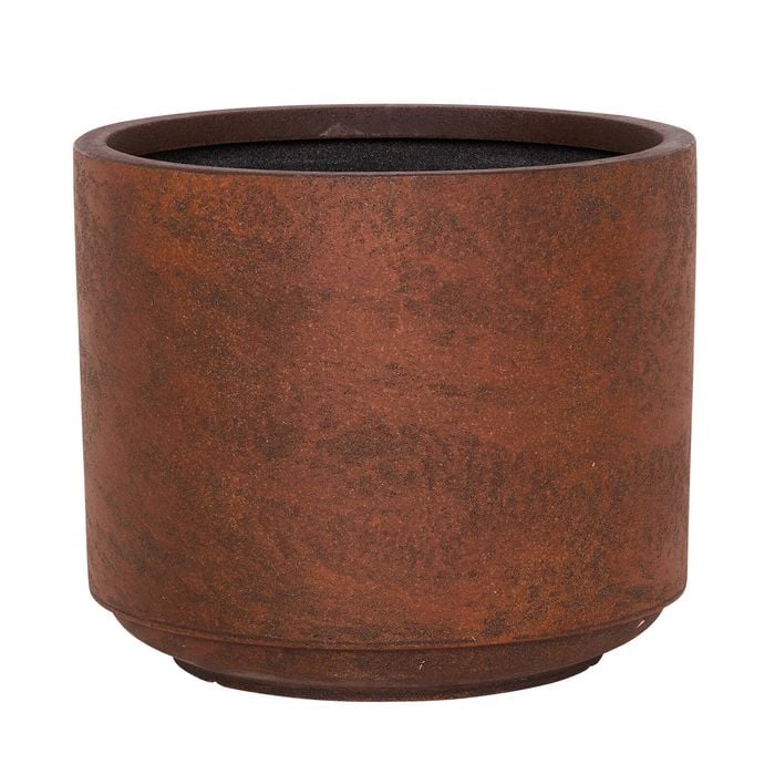 Tuscan Path 30cm Rust Harper Drum Planter