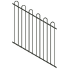 ProtectorAl 0350-1200W x 1200H Woodland Grey Loop Top Pool Fence Panel Raked 16-30º
