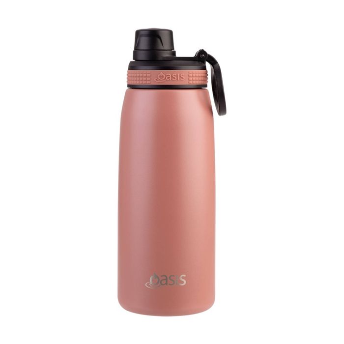 Oasis Stainless Steel Double Wall Insulated Sports Bottle Auburn 780ml
