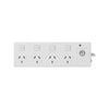 Click White 4 Outlet Switched Powerboard Surge Protect