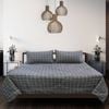 3 Piece Aston Printed Comforter Set Checker Grey King