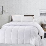 Luxor Single 500GSM 50/50 White Duck Down Feather Quilt-Winter Weight