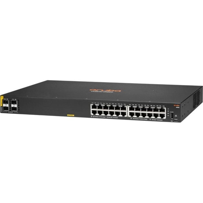 Aruba 6100 24 Ports Manageable Ethernet Switch - Gigabit Ethernet, 10 Gigabit Ethernet - 10/100/1000Base-T