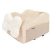 VEVOR Center Console Dog Car Seat Light Brown for Small 3.6 kg