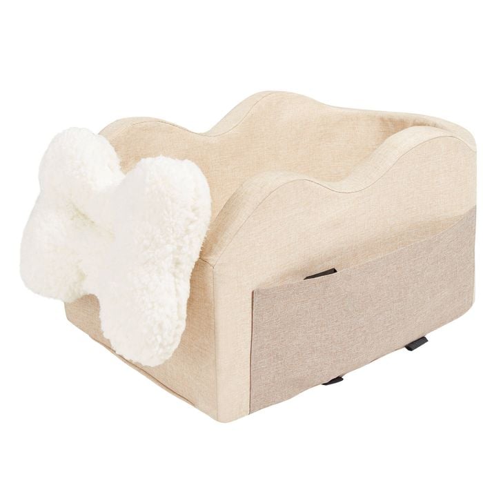VEVOR Center Console Dog Car Seat Light Brown for Small 3.6 kg