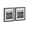 Nicola Spring Photo Frames with 5" x 7" Mount - 8" x 10" - Black - Pack of 2