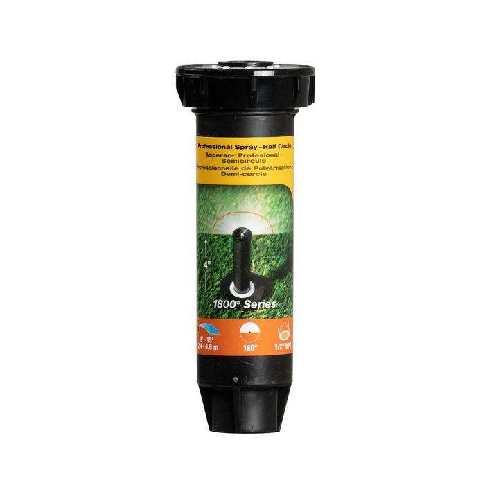Rain Bird 4" Pop Up Sprinkler With 15" Half Nozzle