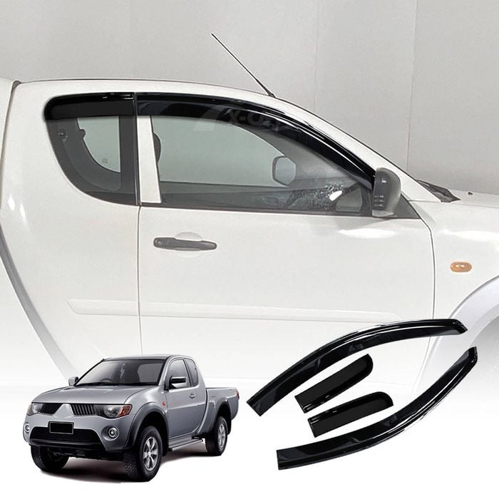 Weathershields for Mitsubishi Triton ML MN Club Cab 2006-2015 Weather Shields Wind Deflectors