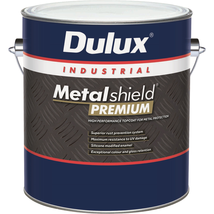 Dulux 4L Metalshield Premium Industrial Aluminium Topcoat Paint