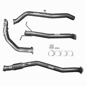 Ignite Exhausts Turbo Back For Nissan D22 Navara 2.5l 3" No Cat With Pipe Raw Aluminised Steel