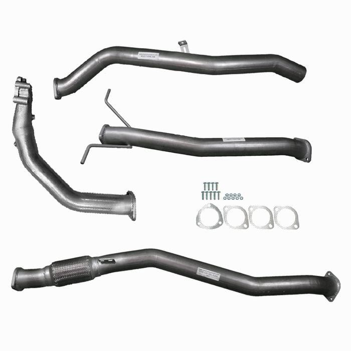 Ignite Exhausts Turbo Back For Nissan D22 Navara 2.5l 3" No Cat With Pipe Raw Aluminised Steel