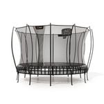 VULY Thunder 2 Extra Large 14ft Springless Trampoline with Enclosure - Round Kids Trampolines Bundle With Basketball Hoop