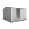 Absco Sheds 3.0 x 3.0 x 2.06m Zincalume Ezislider Double Sliding Door Garden Shed