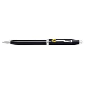 Cross Ferrari Century Ii Ball Point Pen Writing Medium Nib Glossy Black Lacquer