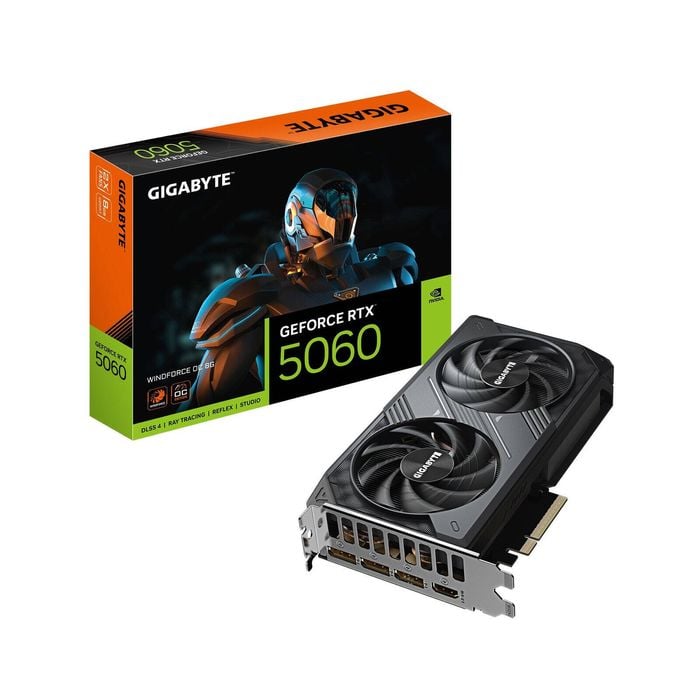 Gigabyte Rtx 5060 Windforce Oc 8gb Gpu - 2512mhz, Gddr7, Pcie 5.0, Displayport 2.1