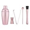 5pc Tempa Aurora Blush Cocktail Set w/ Jigger/Tong/Spoon/Muddler