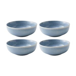 4pk Ecology Element Kitchenware Bowl Sky Light Blue Stoneware 18cm