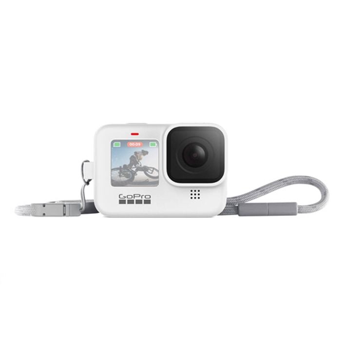 Gopro Camera Sleeve + Lanyard - White