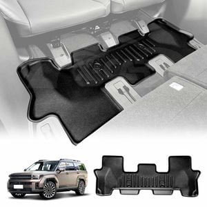 3D Heavy Duty Car Mat Floor Liner Third Row Seat for Hyundai SantaFe Santa Fe 6/7 Seater 2024-Onwards