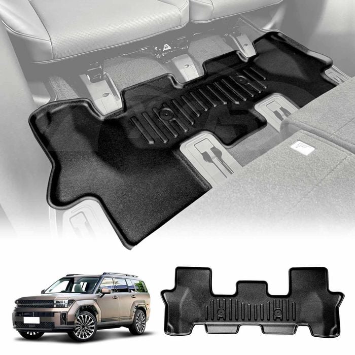 3D Heavy Duty Car Mat Floor Liner Third Row Seat for Hyundai SantaFe Santa Fe 6/7 Seater 2024-Onwards