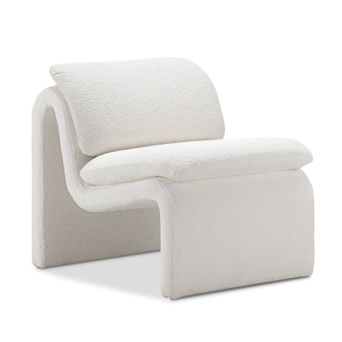 Curvee Cream Bouclé Occasional Chair