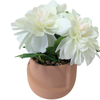 Un-Real 22cm Artificial Flowers in Terracotta Textured Pot