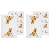 2x 2pc Ashdene Puppy Love Golden Retriever Kitchen Tea Towel 50x70cm - White