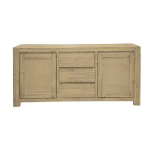 Elemental 165cm Buffet Table Brushed Smoke Grey