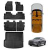 Floor Mats Boot Liner Set For Omoda Omoda 9 2025-onwards All Weather Heavy Duty Trunk Cargo Kick Back Seat Protector Cover