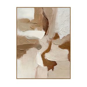 Earthen Relief Hand-Painted Textured Canvas Wall Art