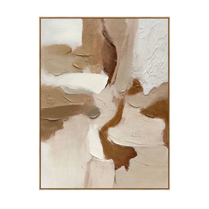 Earthen Relief Hand-Painted Textured Canvas Wall Art
