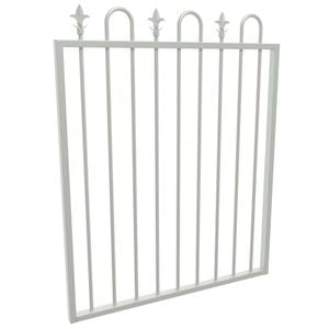 ProtectorAl 975 x 1200mm Surfmist Aluminium Loop And Spear Top Pool Gate