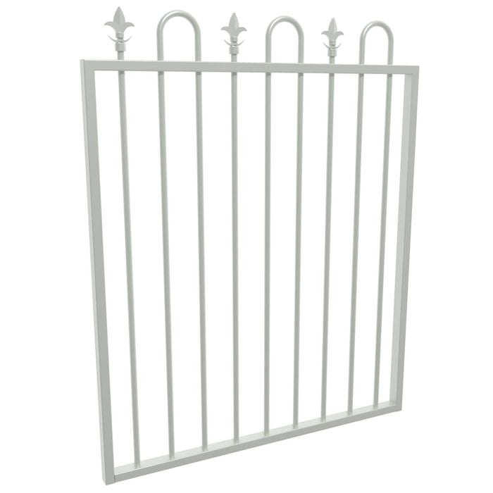 ProtectorAl 975 x 1200mm Surfmist Aluminium Loop And Spear Top Pool Gate