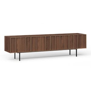 Linea 200cm Light Walnut 4 Door TV Entertainment Unit