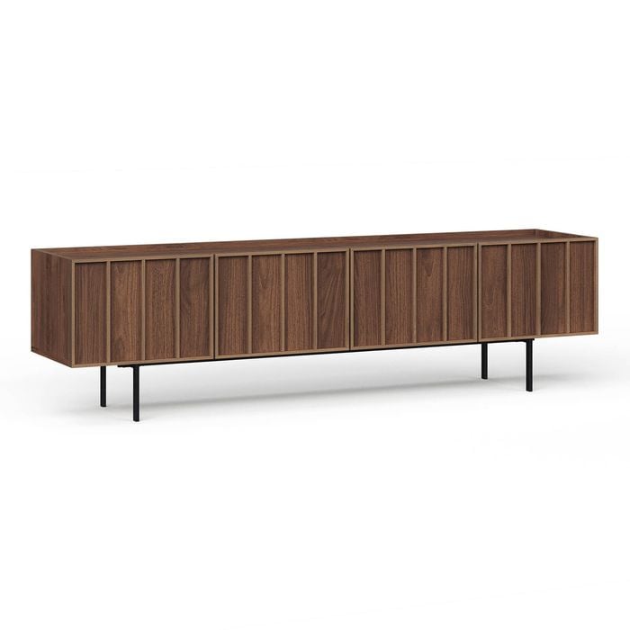 Linea 200cm Light Walnut 4 Door TV Entertainment Unit