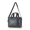 Tosca Vegan Leather Briefcase Adjustable Strap - Black