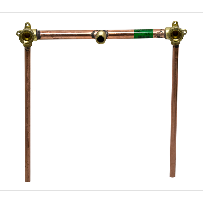 Brasshards 300mm Sink/Bath Inline Combinations Tails With Brass Adaptor